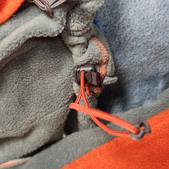 Columbia Full zip fleece jacket Size L Orange/Grey - Picture 10 of 17